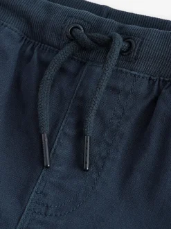 Bleu marine - Pantalon Pull-On à Taille Côtelée (3-16ans)