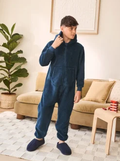 Bleu marine - Polaire All-In-One (3-16ans)