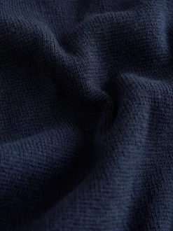 Bleu marine - Pull quart de zip (3-16ans)