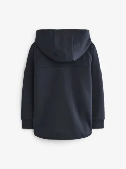 Bleu marine - Tech Vêtements de sport Zip Through Hoodie (3-16yrs)