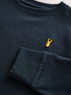 Bleu marine - T-shirt confortable à manches longues (3-16 ans)