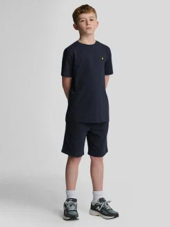 Bleu marine - T-shirt Lyle & Scott Essentials Col rond pour Garçons