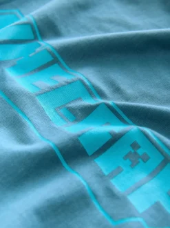 Bleu marine - T-shirt Minecraft à sequins (3-16ans)