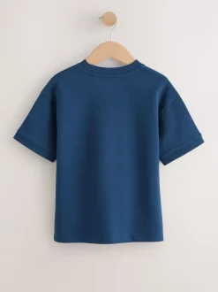 Bleu marine - T-shirt épais décontracté (3-16 ans)