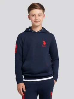 Bleu marine - U.S. Polo Assn. Garçons Player 3 Sweat-shirt à capuche