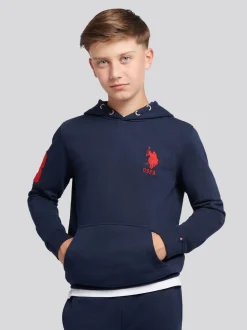 Bleu marine - U.S. Polo Assn. Garçons Player 3 Sweat-shirt à capuche