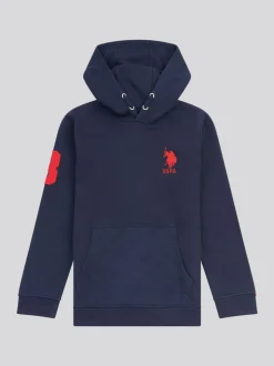 Bleu marine - U.S. Polo Assn. Garçons Player 3 Sweat-shirt à capuche