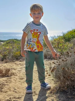 Bleu marine & Vert kaki - LotJojo Maman Bébé Cargos % Cotton Survêtement 100 2