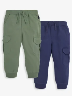 Bleu marine & Vert kaki - LotJojo Maman Bébé Cargos % Cotton Survêtement 100 2