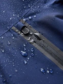 Bleu marine - Veste à capuche imperméable doublée de polaire (3-17ans)