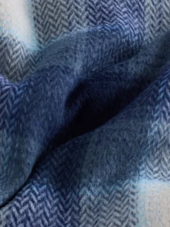 Bleu marine - Veste-chemise à carreaux à capuche doublée Borg (3-16ans)