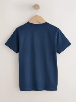 Bleu marine Best Bro - T-shirt imprimé graphique à manches courtes coupe régulière (3-16ans)