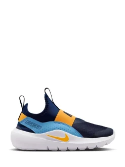Bleu marine, bleu et jaune - Baskets Nike Junior Flex de running 4