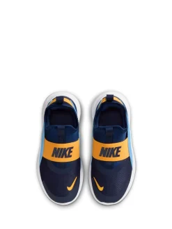 Bleu marine, bleu et jaune - Baskets Nike Junior Flex de running 4