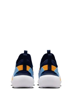 Bleu marine, bleu et jaune - Baskets Nike Junior Flex de running 4
