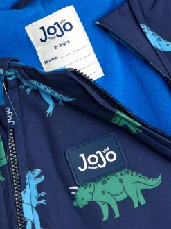 Bleu marine dinosaure - Costume JoJo Maman Bébé imperméable doublé de Polaires