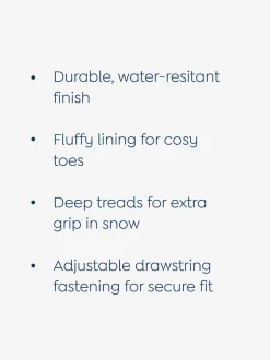 Bleu marine motif renard - Bottes de neige JoJo Maman Bébé confortables