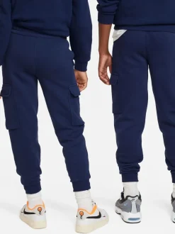 Bleu marine nocturne - Pantalon de jogging cargo en polaire Nike Club