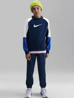 Bleu marine nocturne - Survêtement Nike Dri-FIT Col rond