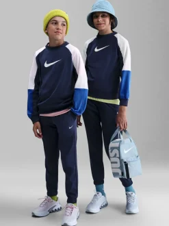 Bleu marine nocturne - Survêtement Nike Dri-FIT Col rond