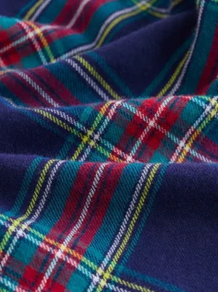 Bleu marine rouge - Chemise à carreaux de Noël à manches longues (3mois-10ans)