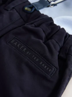 Bleu marine/bleu - Ensemble Baker by Ted Baker : Chemise, Pantalons et Bretelles