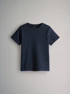 Bleu marine/Bleu/Crème - The Set lot de 8 t-shirts en coton à manches courtes