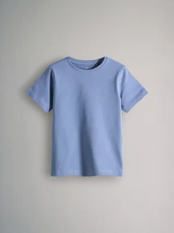 Bleu marine/Bleu/Crème - The Set lot de 8 t-shirts en coton à manches courtes