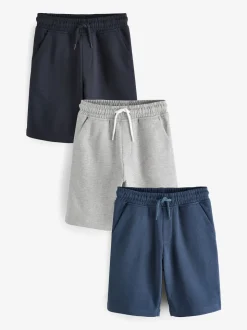 Bleu marine/bleu/gris - Shorts basiques 3 Lot de (316ans)