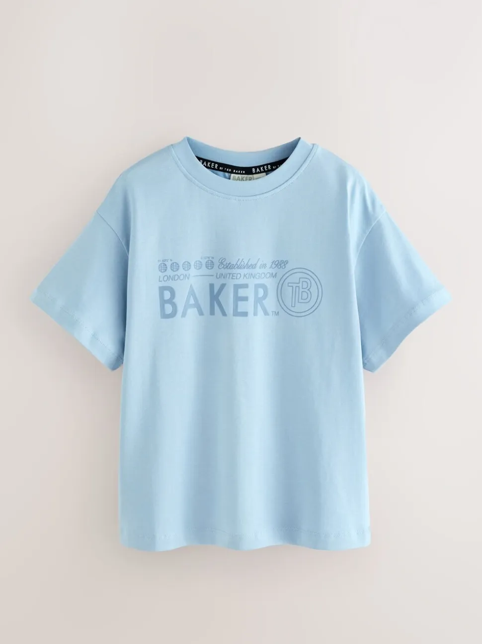 Bleu marine/bleu/pierre - Lot de t-shirts Baker by Ted Baker Graphic Imprimé 3 Lot