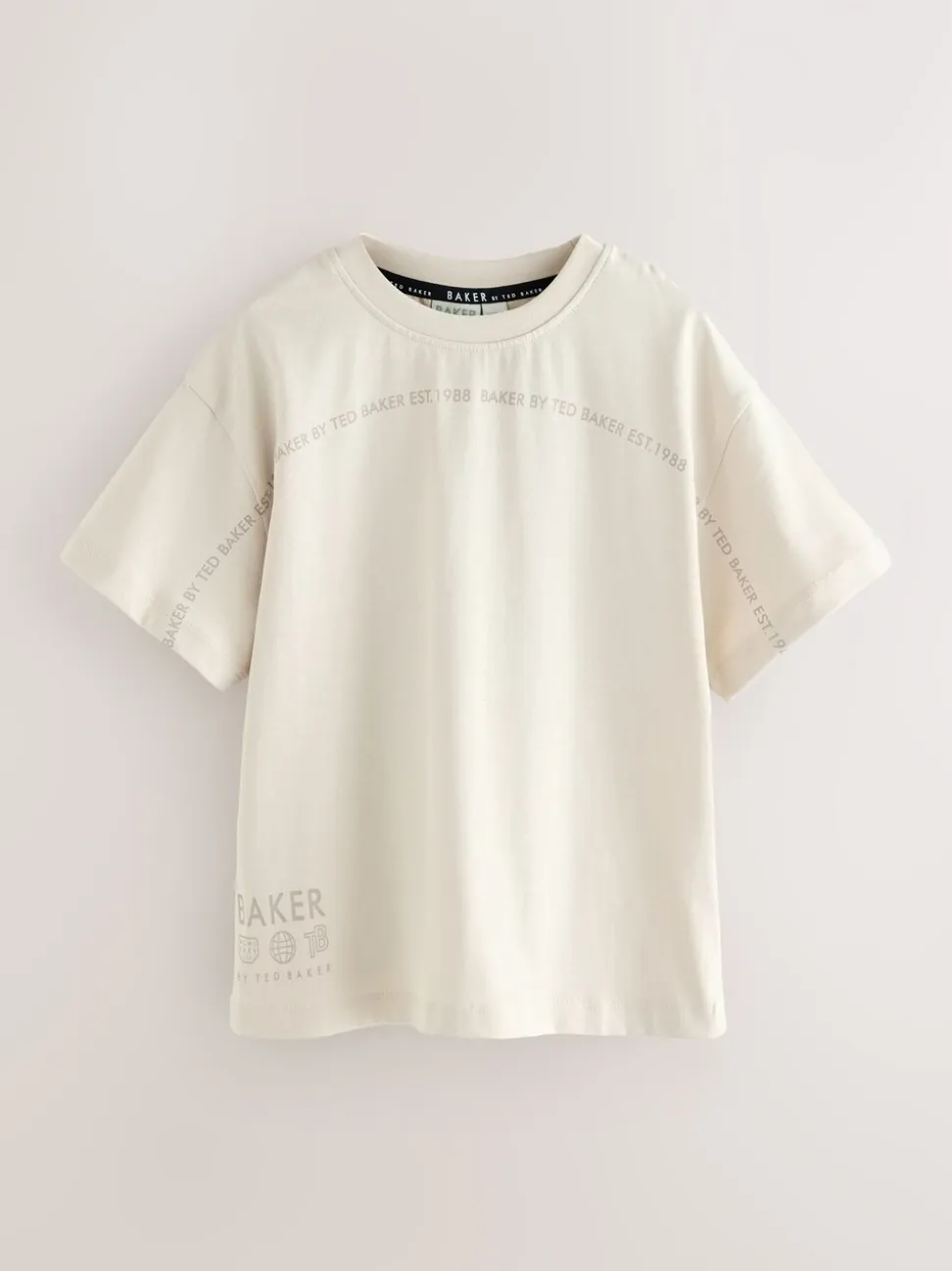 Bleu marine/bleu/pierre - Lot de t-shirts Baker by Ted Baker Graphic Imprimé 3 Lot