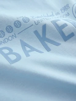 Bleu marine/bleu/pierre - Lot de t-shirts Baker by Ted Baker Graphic Imprimé 3 Lot