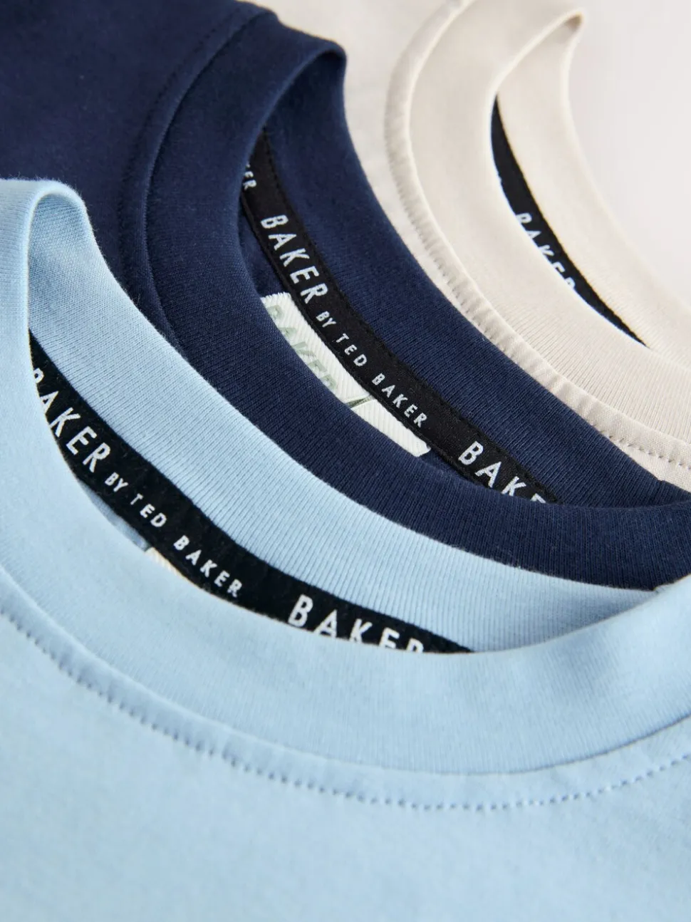 Bleu marine/bleu/pierre - Lot de t-shirts Baker by Ted Baker Graphic Imprimé 3 Lot