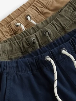 Bleu marine/brun feu/vert kaki - Short Pull-On 3 Pack (3-16ans)