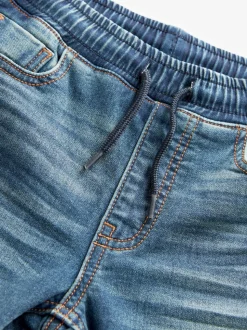 Bleu millésimé moyen - Jeans extensibles à taille élastique (3-16ans)