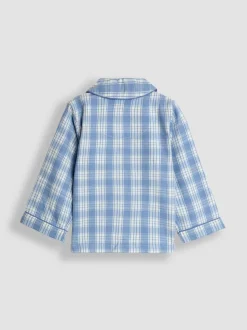 Bleu motif renard - Pyjama JoJo Maman Bébé tissé à carreaux Character