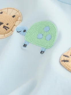 Bleu motif safari - Ensemble 6 Pieces Haut & Leggings BÉBÉ (0mois-3ans)