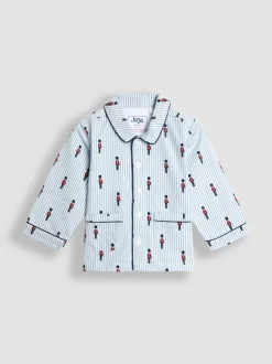 Bleu motif soldat - Pyjama JoJo Maman Bébé tissé à carreaux Character