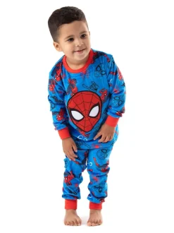 Bleu motif Spiderman - Pyjama Vanilla Underground long