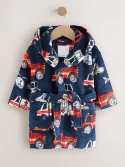 Bleu motif véhicule d'ugence - Robe (9mois-8ans)