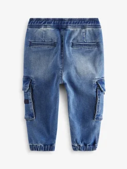 Bleu moyen - Comfort Cargo Jeans (3mths-7yrs)