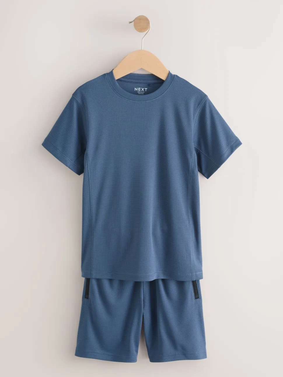 Bleu moyen - Ensemble t-shirt et short de sport (3-16 ans)