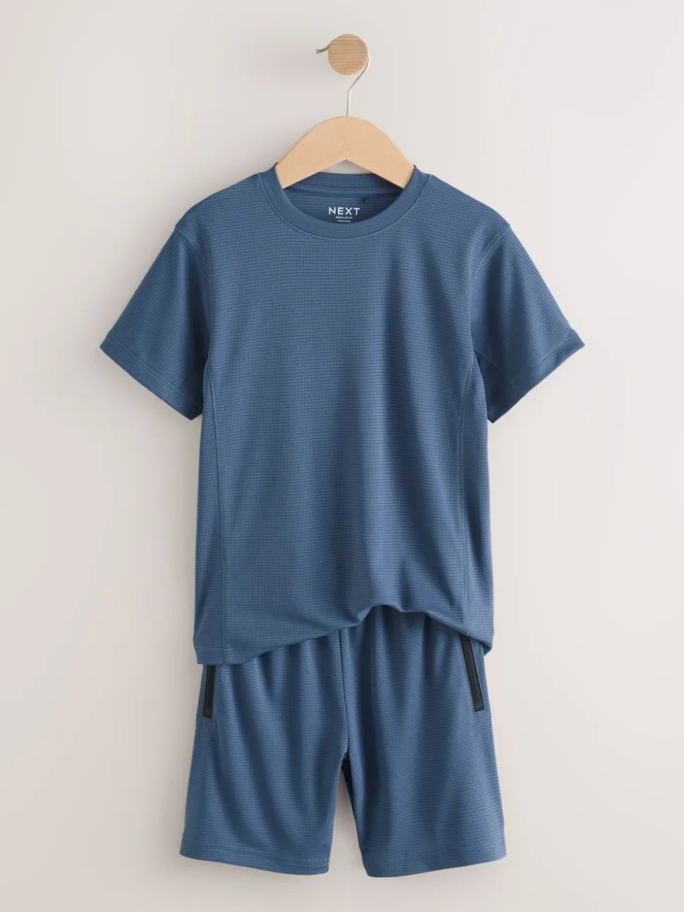 Bleu moyen - Ensemble t-shirt et short de sport (3-16 ans)