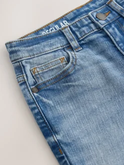 Bleu moyen - Jeans extensibles (3-17yrs)