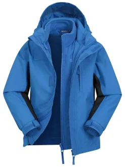 Bleu moyen - Mountain Warehouse Cannonball 3 en 1 Veste imperméable
