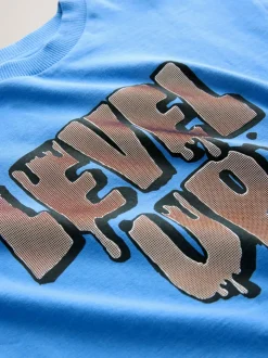 Bleu niveau - T-shirt graphique Manches courtes Relaxed Fit (3-16yrs)