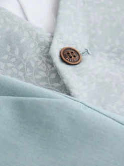 bleu pâle - Ensemble gilet, chemise, short et cravate (3mois9ans)