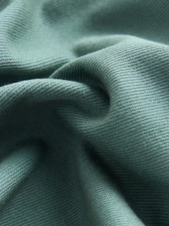 Bleu sarcelle foncé - Ensemble surchemise et t-shirt à capuche en sergé (3mois7ans)