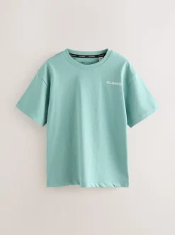 Bleu Sarcelle/Gris - Lot de 3 t-shirts décontractés smALLSAINTS Garçons à col rond