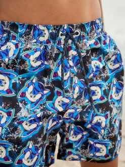 Bleu Sonic - Shorts de bain (3-16yrs)